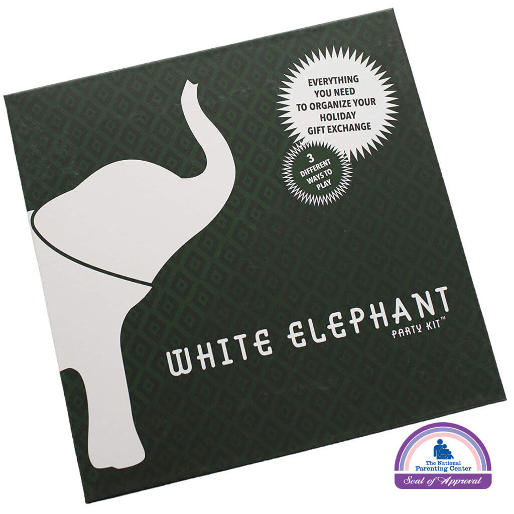 White Elephant Party Kit Box with The National Parenting Center Seal of Approval