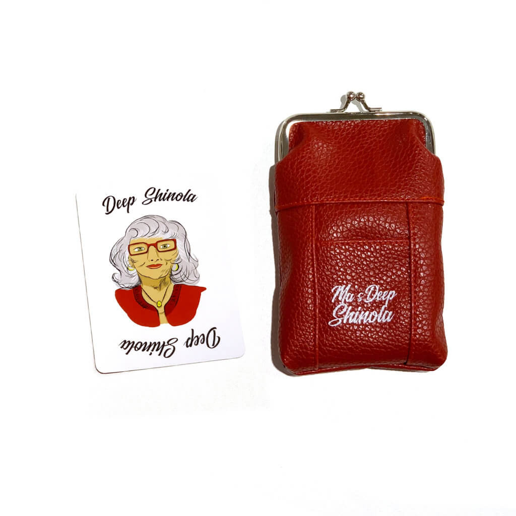 Ma's Deep Shinola cards & purse